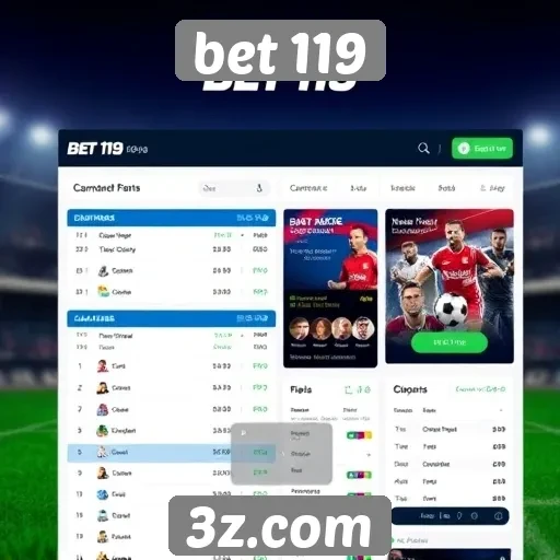 Interface do Bet 119 é intuitiva e fácil de usar